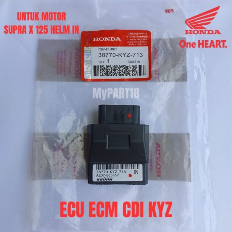 ECU ECM CDI HONDA SUPRA X 125 HELM IN Fi INJEKSI ORIGINAL KEIHIN kode KYZ