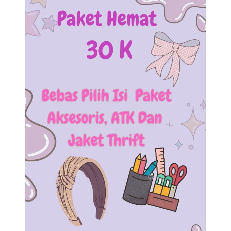 

JM Shop Paket Hemat 30k Aksesoris Campur Alat Tulis