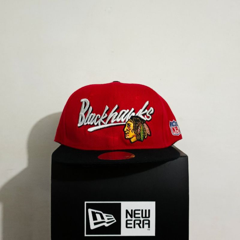 Snapback Rare Vintage Blackhawks Mitchell and Ness Original
