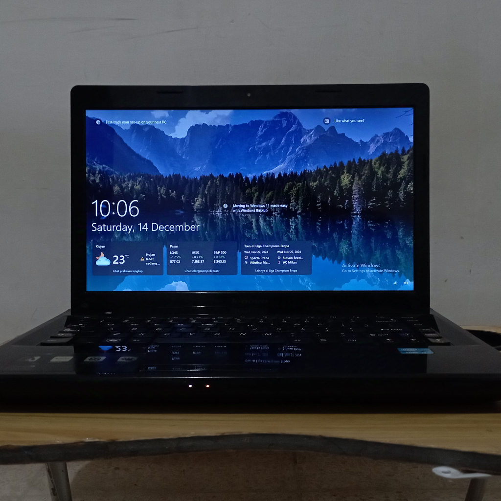 Laptop Lenovo G480 Core i3 2328M SSD 128 MB RAM 4 GB Bekas Second Seken