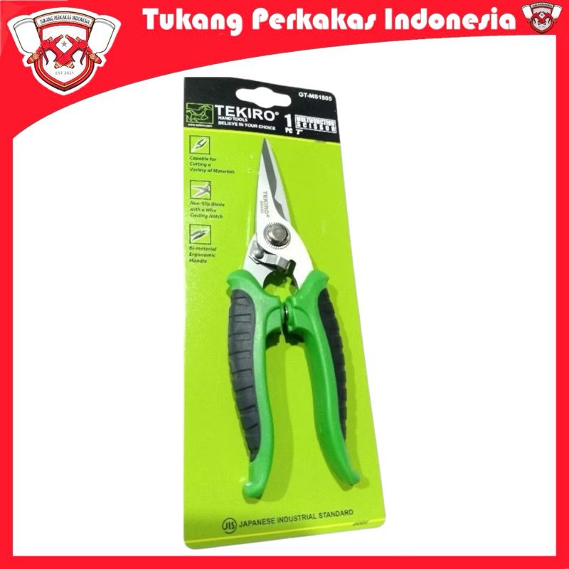 

TEKIRO MULTIFUNCTION SCISSOR 7 inch GUNTING MULTIFUNGSI 7” GT-MS1805