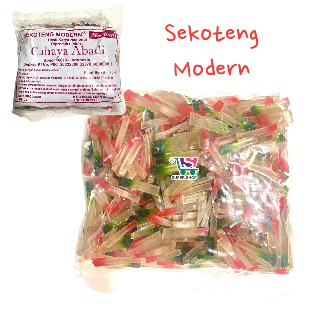 

Sekoteng Modern Sarinah Cahaya Abadi Pacar Cina Topping Minuman 70 Gram