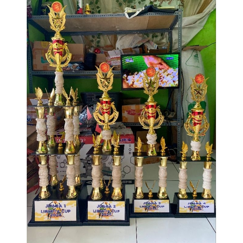 piala set full marmer ( free sticker dan logo)