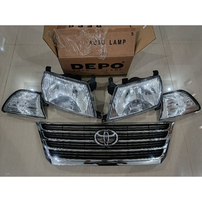 Paket Headlamp Sen & Gril Kijang Kapsul LGX atau Krista 2003-2004