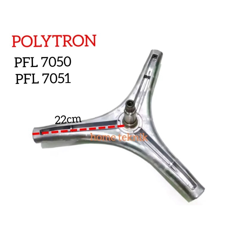 Segitiga mesin cuci POLYTRON PFL 7050 PFL 7051 Segitiga cros mesin cuci polytron 7kg - 8kg tinggi as