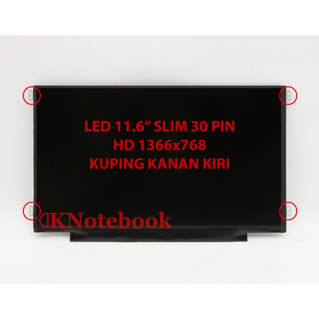 Layar LCD LED 11.6 Inch Slim 30 Pin Lenovo Ideapad 1-11ADA05 1-11IGL05