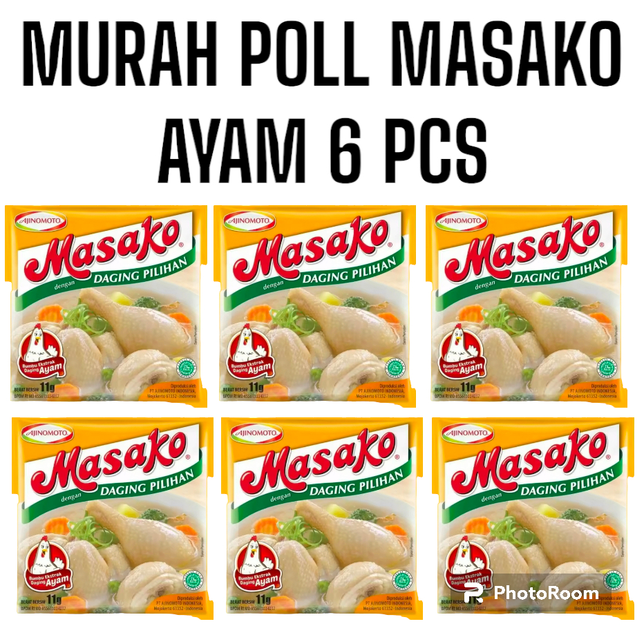 

Masako Daging Pilihan Ayam 6 Pcs Masako renceng 500 an 8.5 gr BISA PILIH RASA