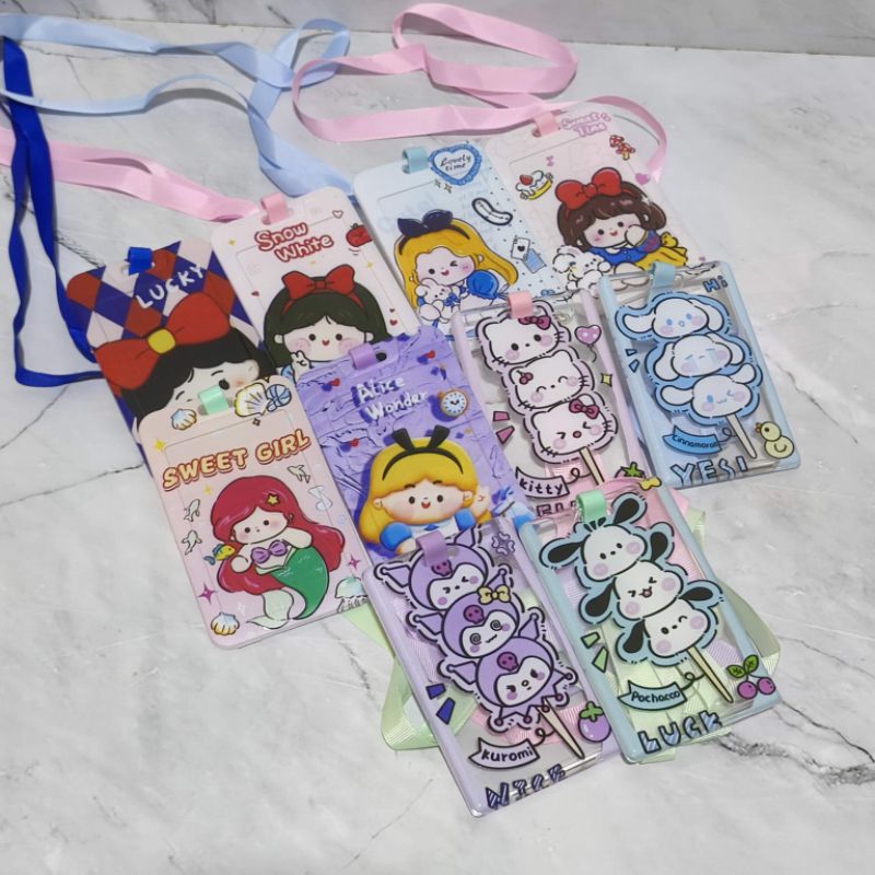 

Lanyard ID Card Holder Lucu Princess oSanrioo / Name Tag Nametag Kalung Kartu Lucu Karakter Characters