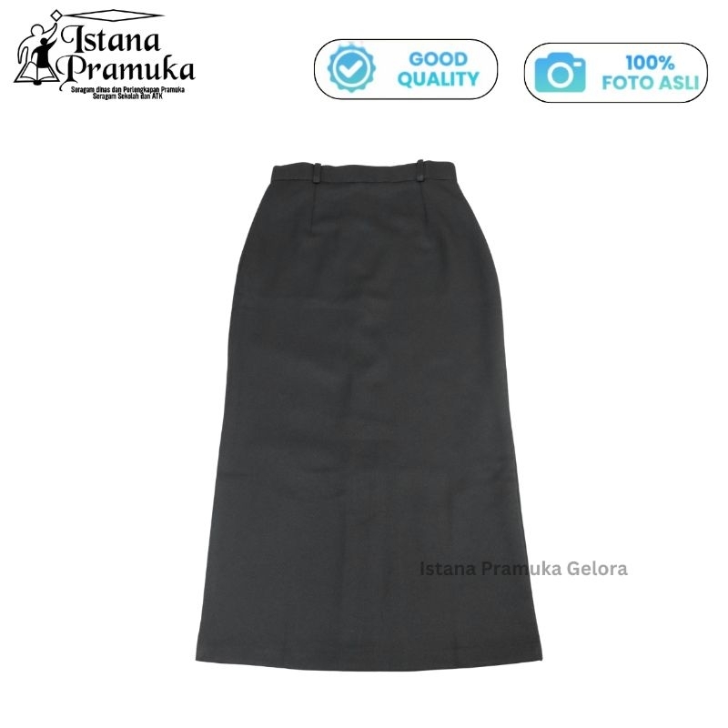 (PREMIUM) Seragam Pramuka Pembina Penegak SMA Rok Rapilo Panjang Biku Belakang/ Belah Belakang - Ist