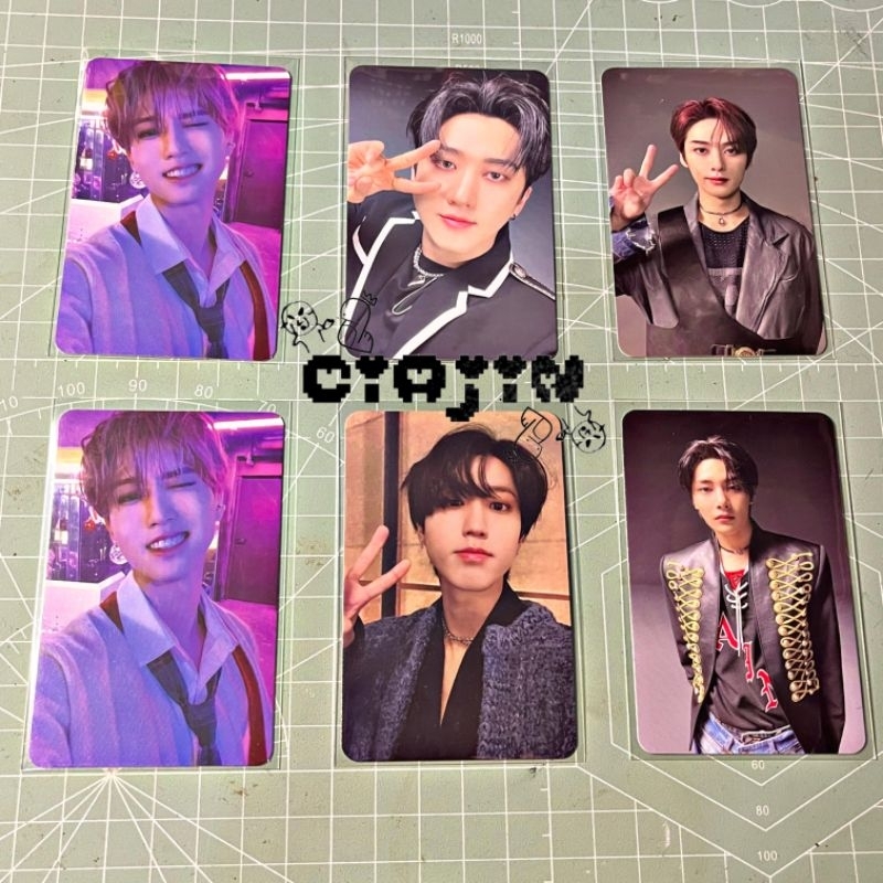 READY STOCK Bundle Photocard Stray Kids HAN Jisung Wink Christmas Evel Cevel Purple Ungu