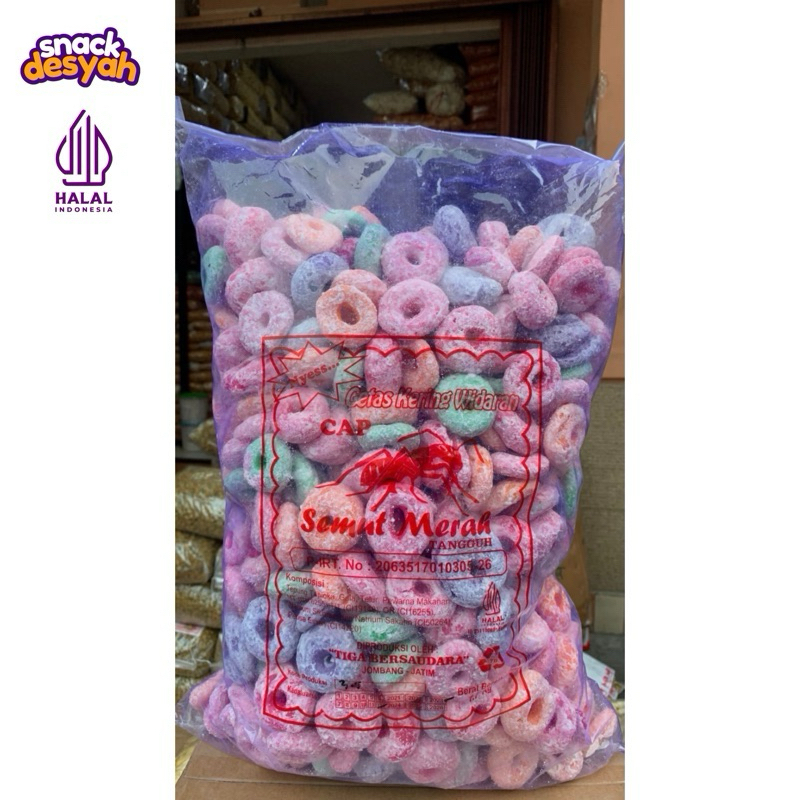 

DONAT SEMUT ( 1 BALL 1,7 KG ) CAP SEMUT MERAH TANGGUH / CETAS KERING WIDARAN / DONAT KERING