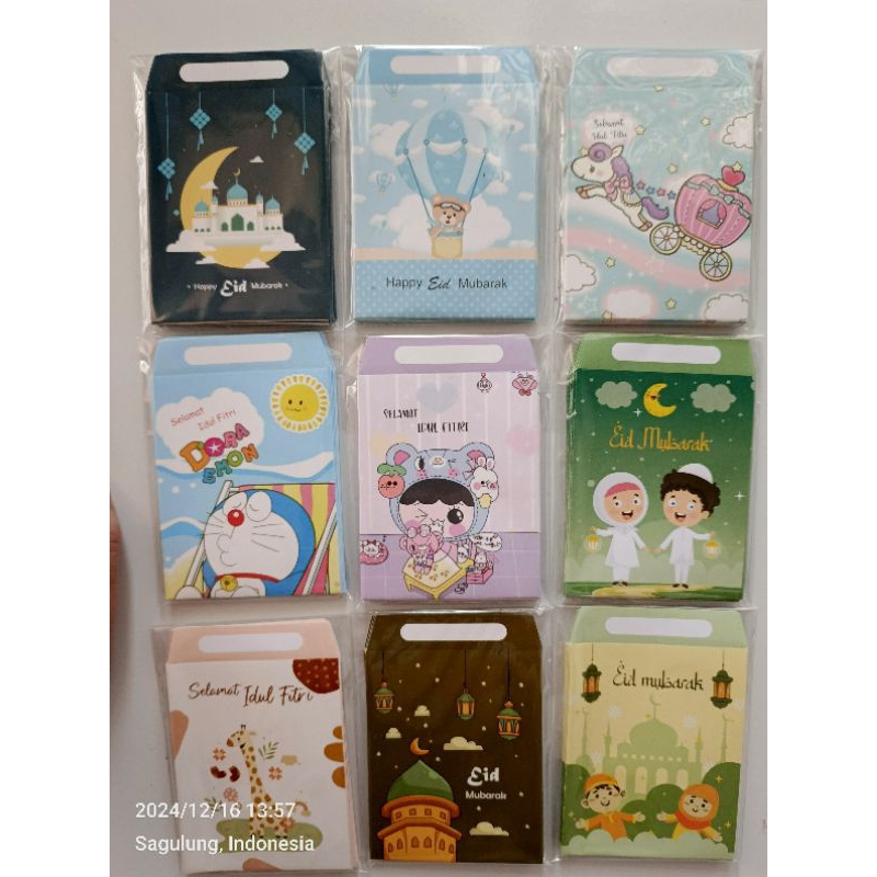 

(RANDOM/Request DM) amplop lebaran isi 10pcs/pc sudah di lem siap pakai