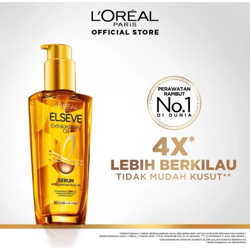 Loreal Paris Extraordinary Oil Gold - Vitamin Rambut 100ML EXP 05/27