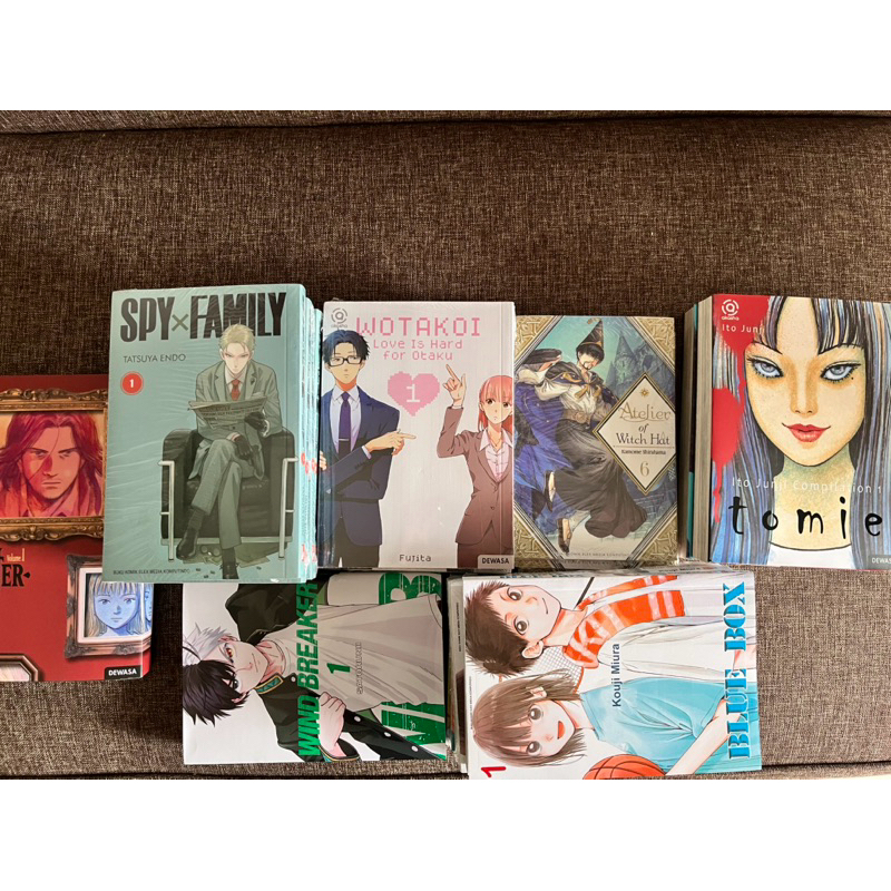 KOMIK SEALED DAN UNSEALED (Komik monster, komik wind breaker, komik wotakoi, komik tomie, atelier of