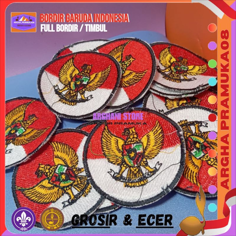 Bet Logo Garuda Indonesia Bordir / Bordir Timul Garuda Indonesia 50 pcs