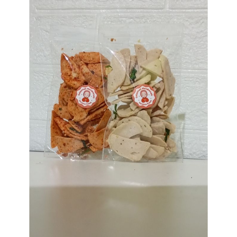 

Basreng original dan pedas daun jeruk