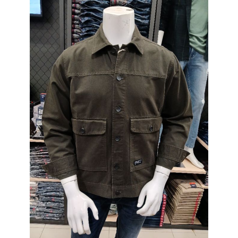 JACKET CARDINAL CASUAL REGULER WARNA COKLAT TUA