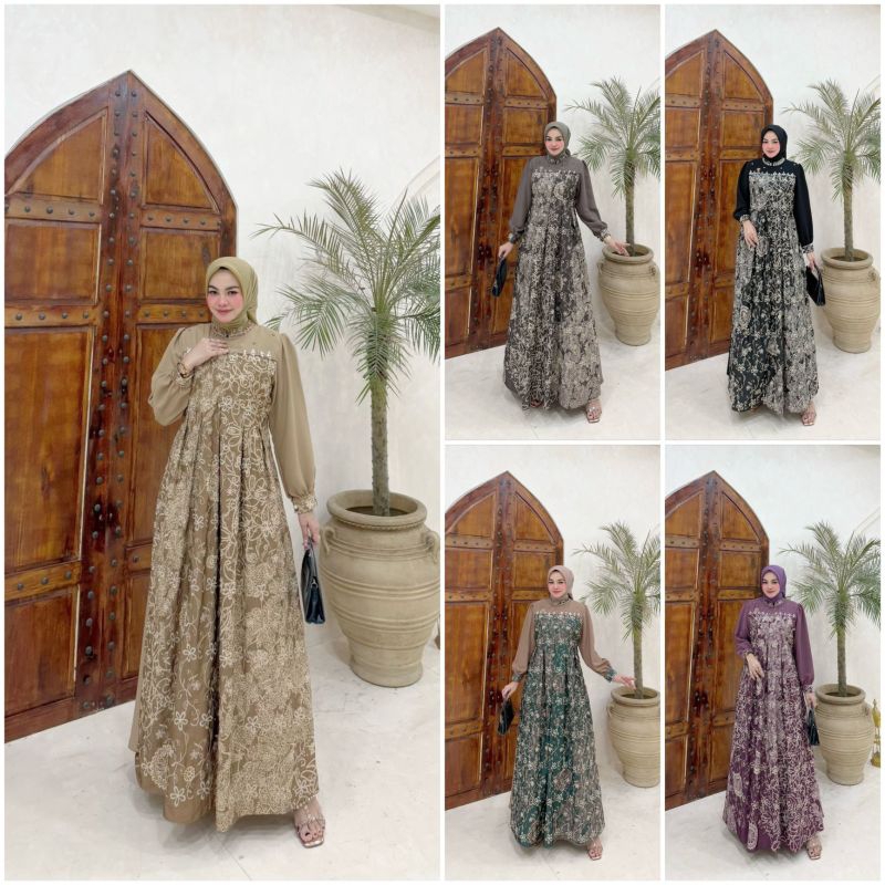 LuxuryFashion READY GAMIS DRESS WANITA DELIMA BY FAYOLA FASHION BEST SELLER