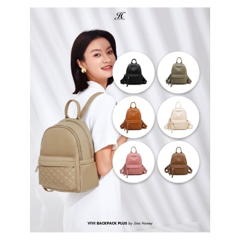 Jims Honey Vivi Backpac Plus Tas Ransel Wanita Vivi Backpack Jims Honey original tas gendong sekolah