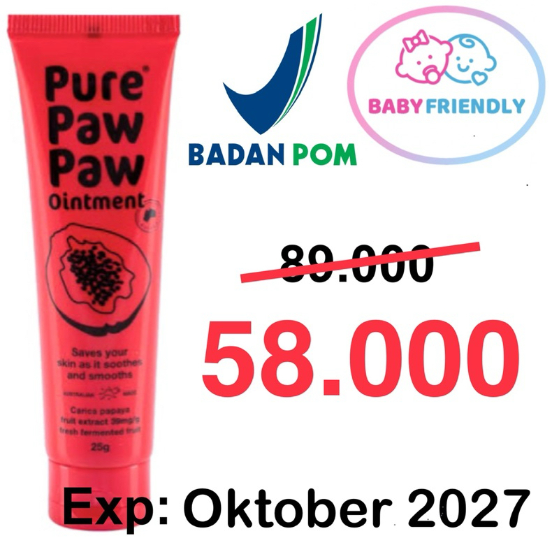 Pure Paw Paw Multi Purpose Ointment 25gr 25 g || Bukan Lucas Papaw