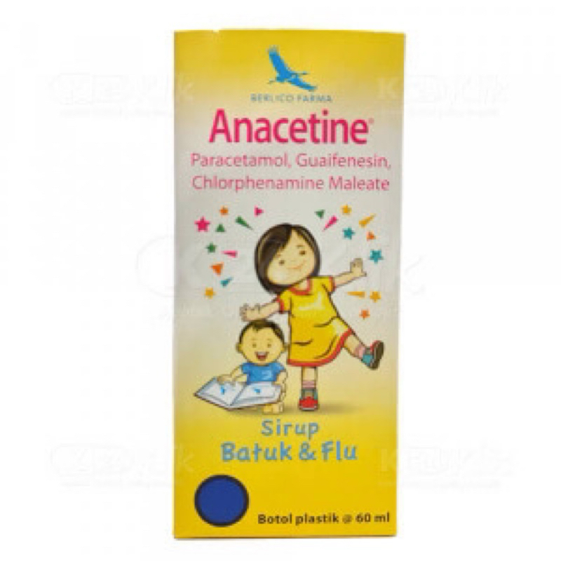 anacetine syrup batuk dan flu 60 mL