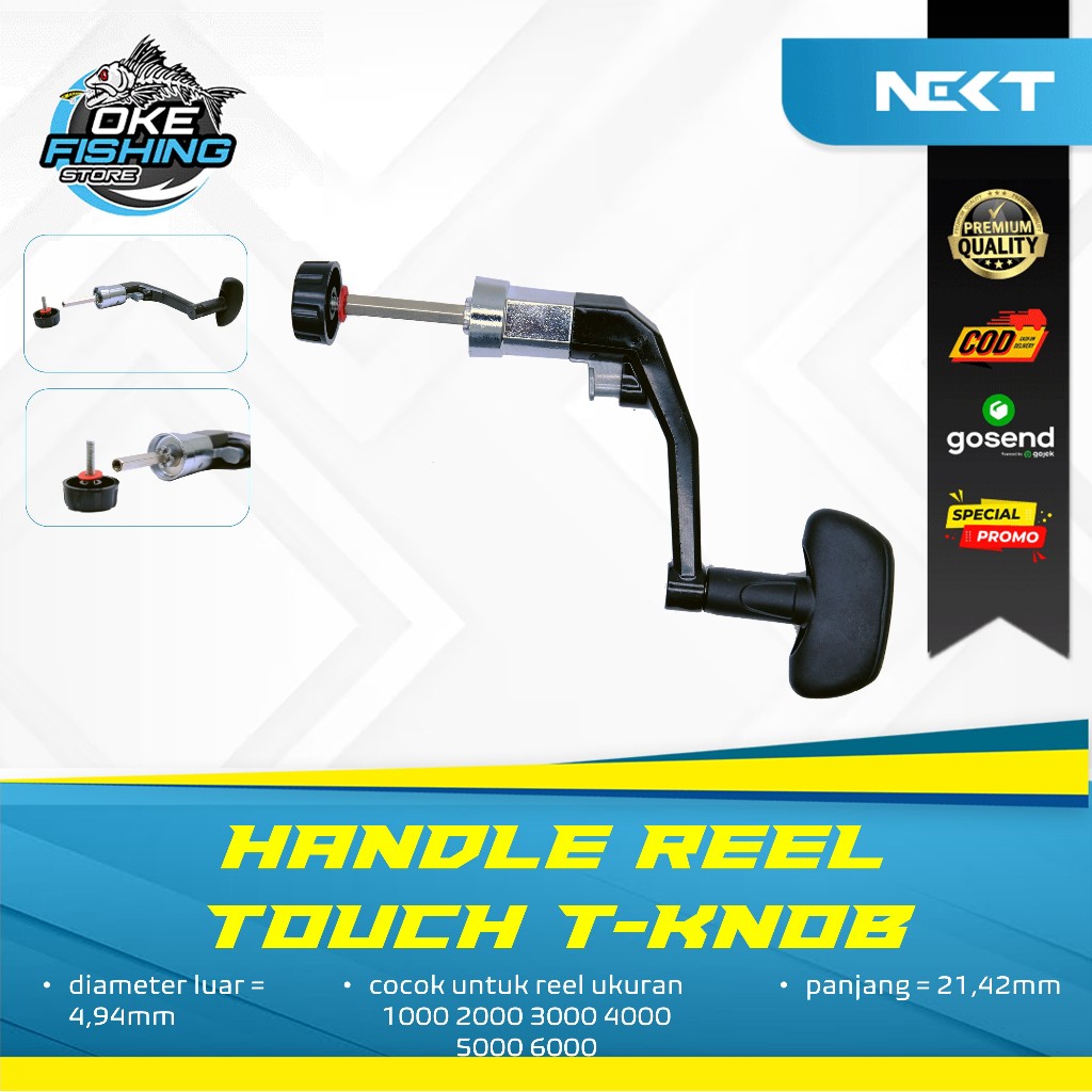 Touch Handle Reel T-Knob Non Power Handle 1000–6000
