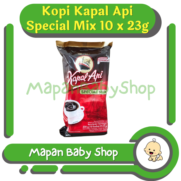 

Kopi Kapal Api Spesial Mix Sachet 10 x 23 gr Renceng dari MapanBabyShop