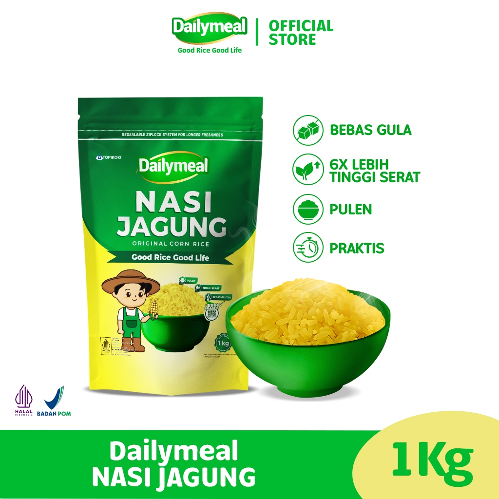 

Dailymeal - Corn Rice / Nasi Jagung 1 kg - Alternatif Sehat untuk Menu Harian Anda