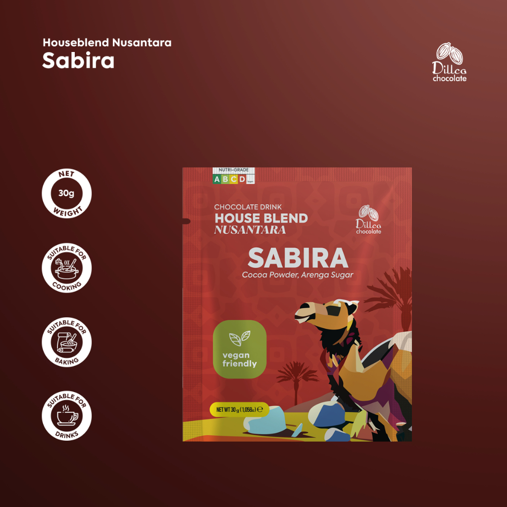 

DILLCO CHOCOLATE - SABIRA - House Blend Series 30gr SACHET