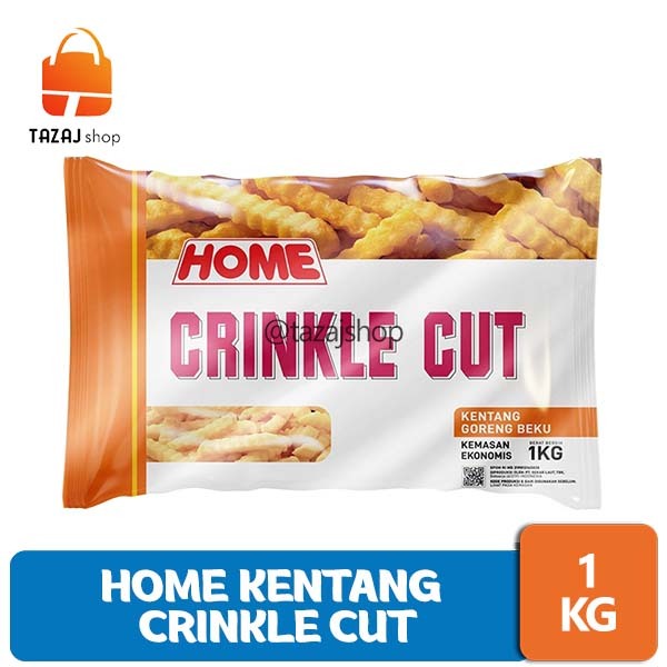 Home Kentang Goreng Crinkle Cut - 1 Kg Frozen
