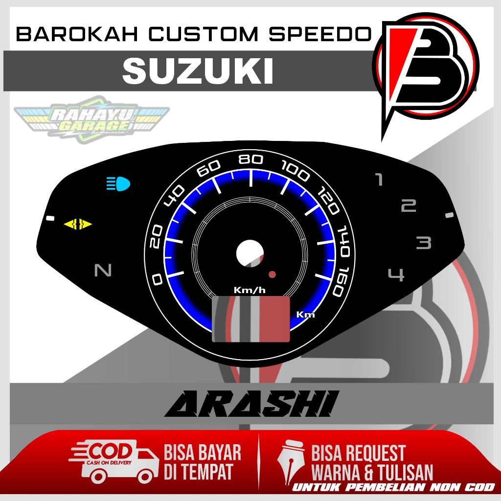 PAPAN SPEEDOMETER CUSTOM SUZUKI ARASHI