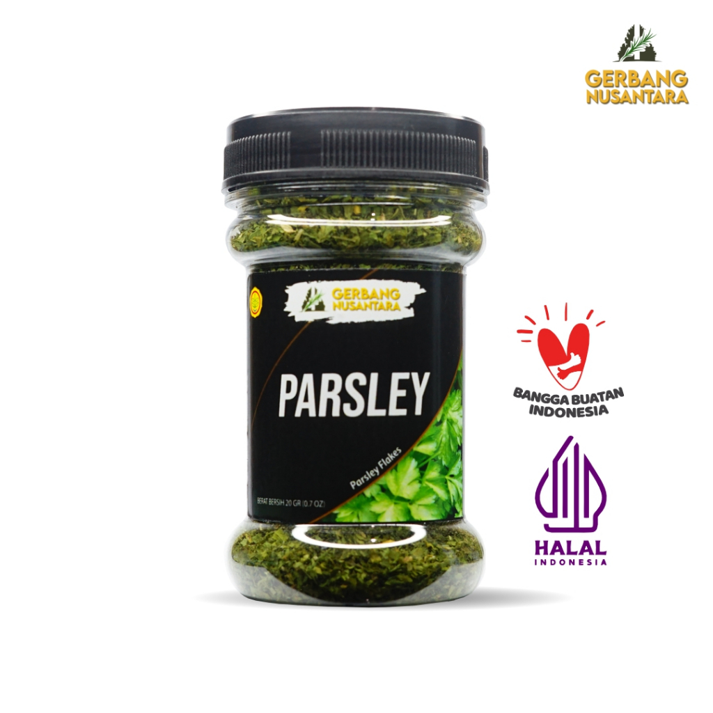 

Gerbang Nusantara - Daun Parsley Seledri Flakes Bumbu Masak Dapur Bubuk 20gr