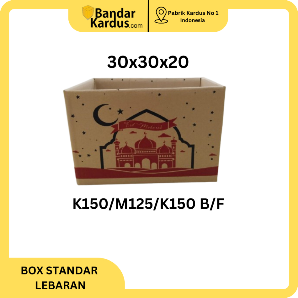 

KARDUS BOX LEBARAN STANDAR | HAMPERS PARCEL LEBARAN | KARDUS HAMPERS STANDAR UKURAN 30X30X20 ( ISI 10PCS )