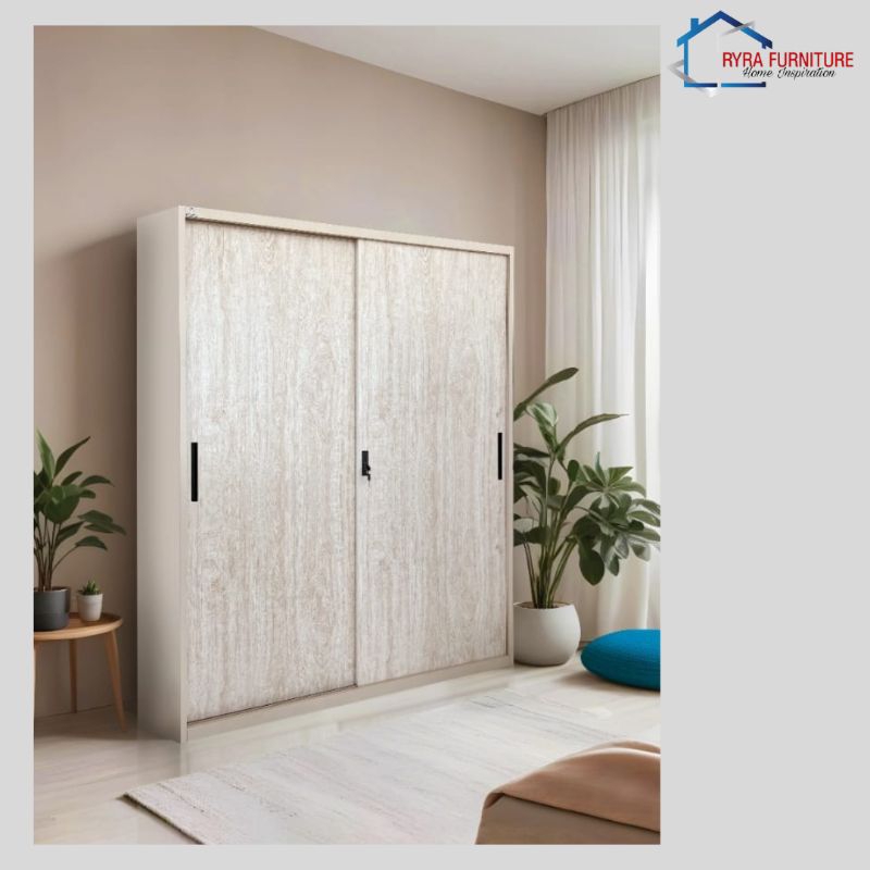 OLYMSTEEL - OSWS 160 - LEMARI PAKAIAN BESI TANPA KACA / LEMARI PAKAIAN BESI MINIMALIS MODERN