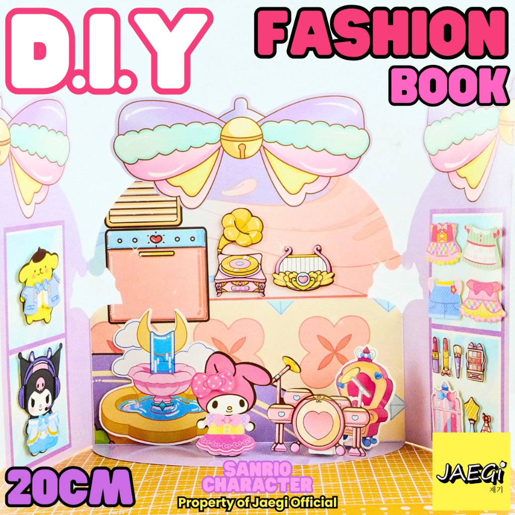 

JAEGi - DIY Kit Fashion Book Sanrio Character 20 Cm Premium Paper Craft