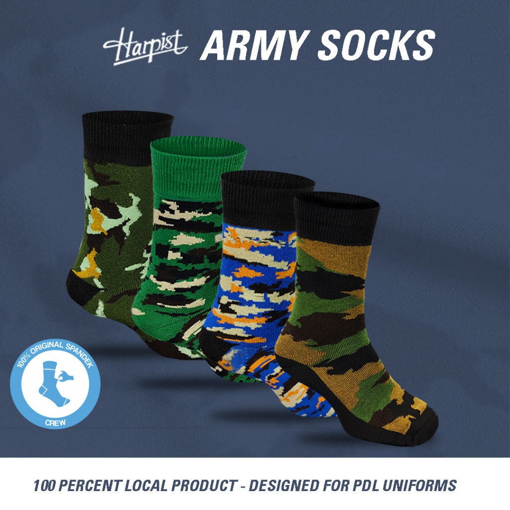 HARPIST - Kaos Kaki Loreng Harpist untuk PDL/PDH/PDU TNI POLRI