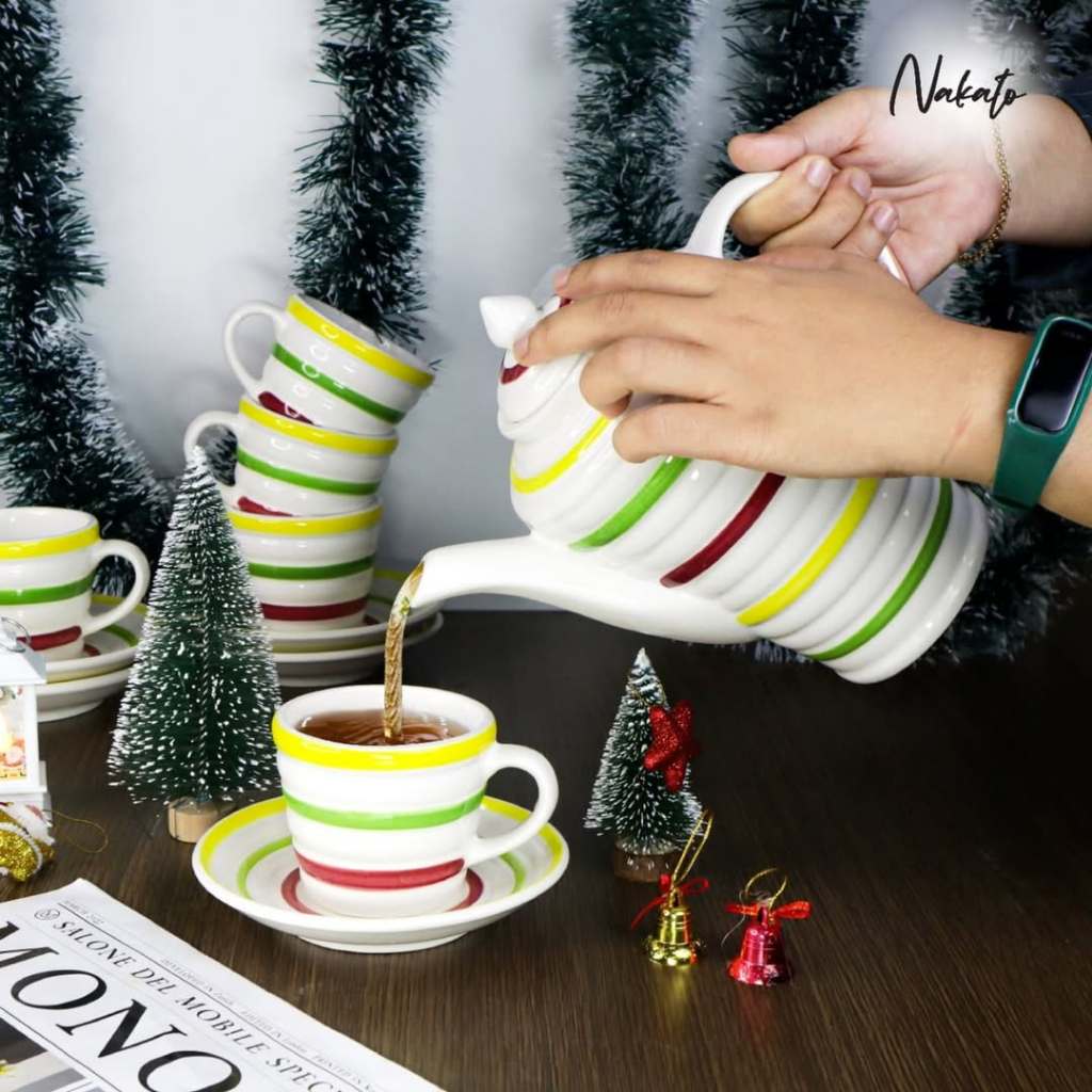 TEKO SET KERAMIK TEA SET TIMBUL NAKATO