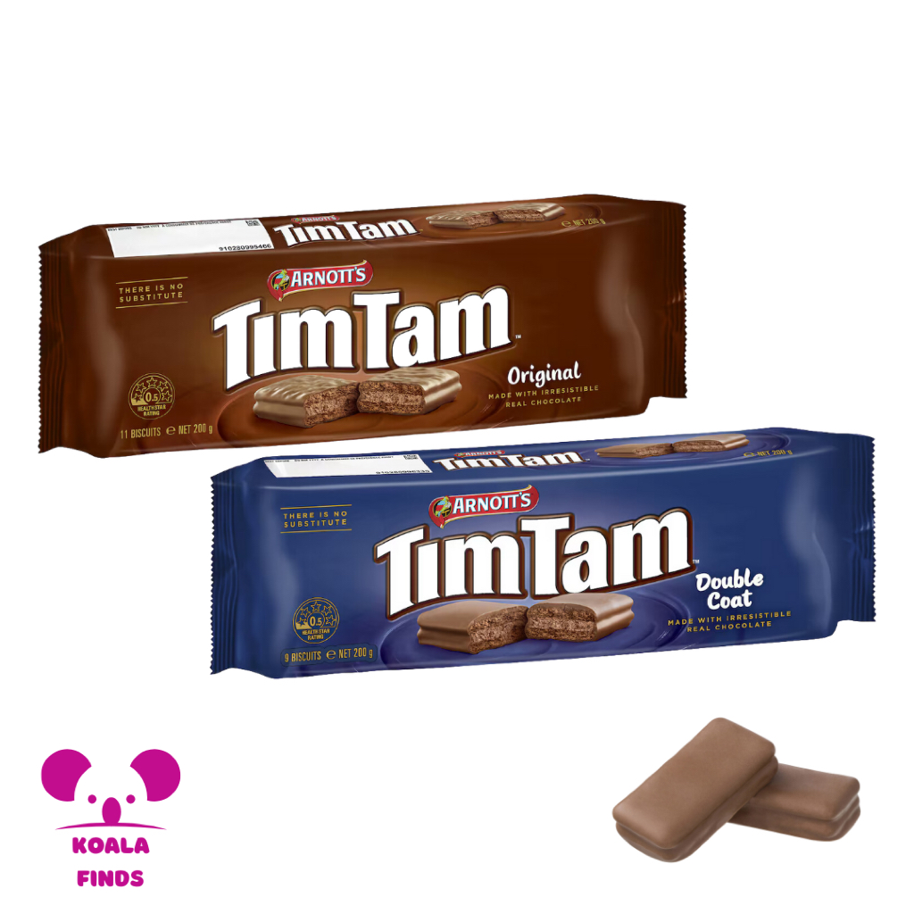 

Arnott's Tim Tam Double Original & Double Chocolate Biscuits | 200g