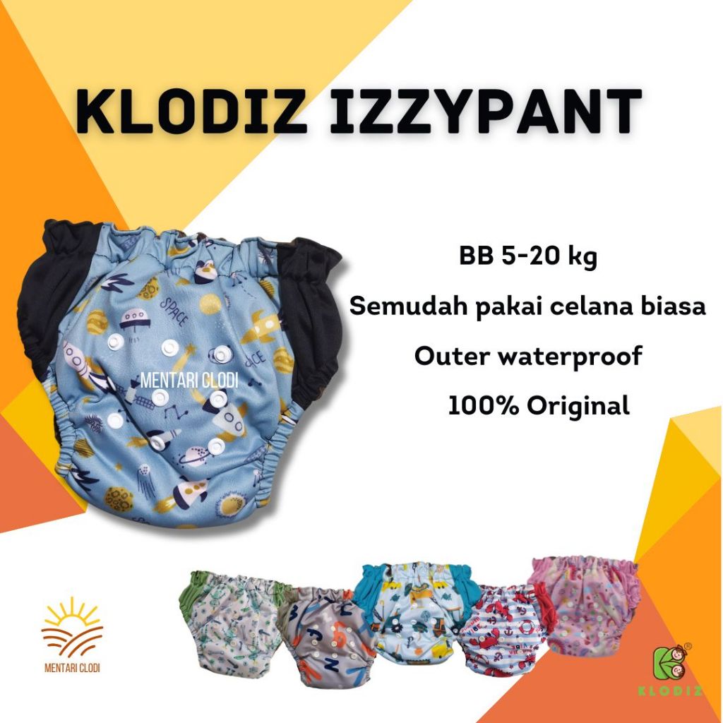 ORIGINAL Clodi Izzi Pant AIO Klodiz Izzypants Popok Kain Bayi Clody Pempes Cuci Ulang