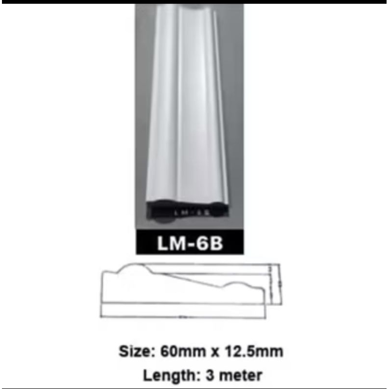 Lis Wall Moulding PVC/Lis Ukiran Dinding bahan PVC/WPC Wallpanel/Lis molding