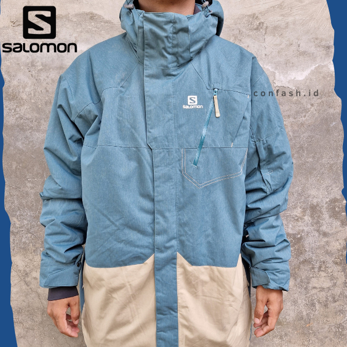 Salomo*n Jaket Original acket Men Shell Salomon Windbreaker Tosca Summit Trekiing Waterproof