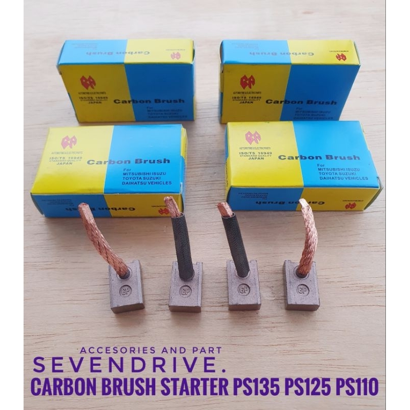 Arang Karbon Carbon Brush Dinamo Starter PS135 PS125 Ragasa Canter Intercooler ST11