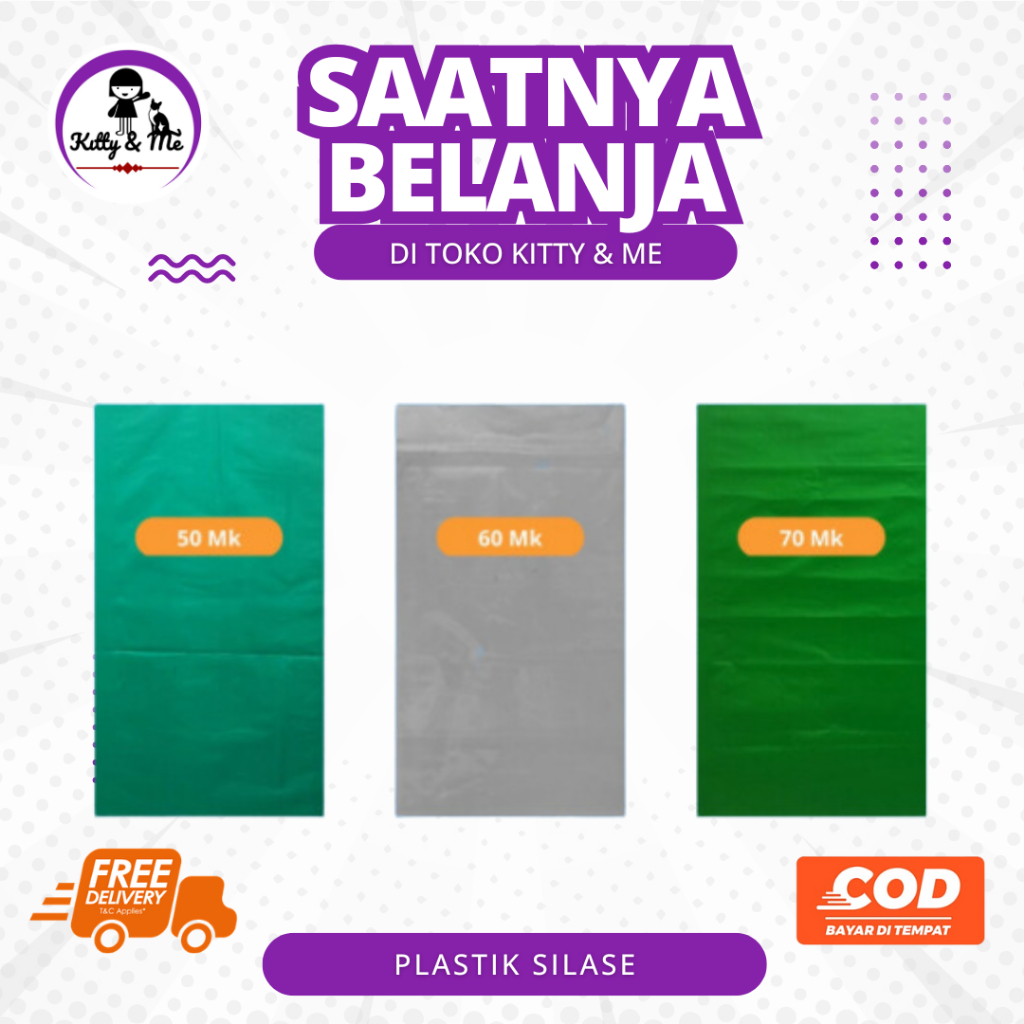 PLASTIK SILASE - Plastik silase fermentasi pakan ternak 50 60 70 80 mikron