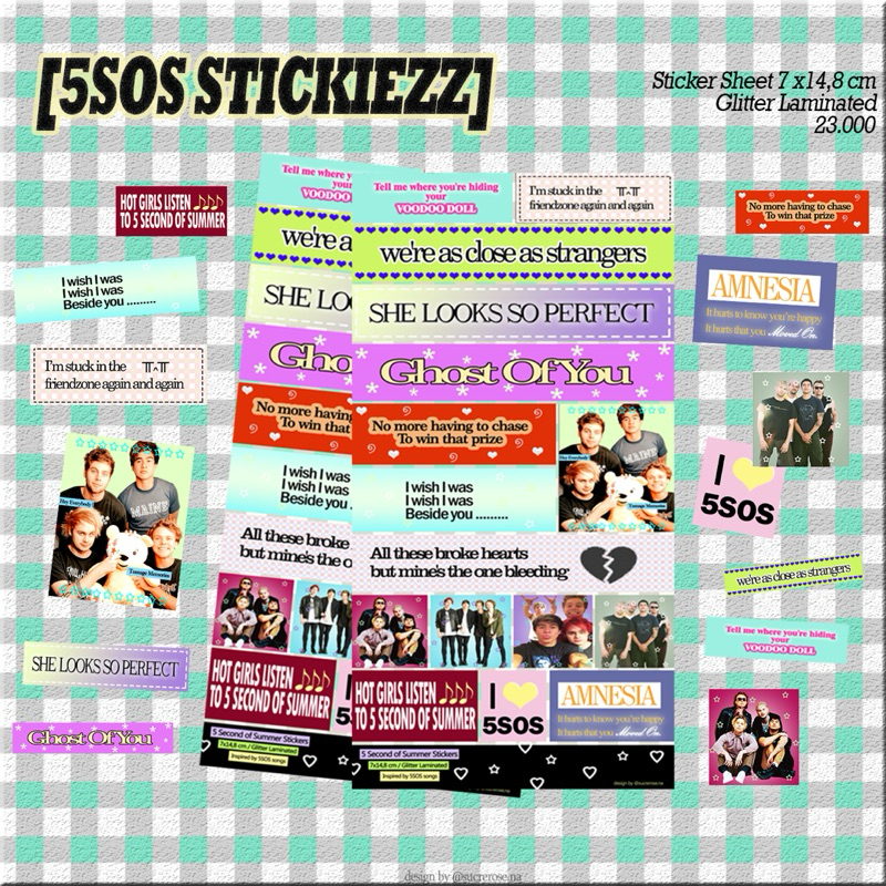 

5SOS Sticker Sheet