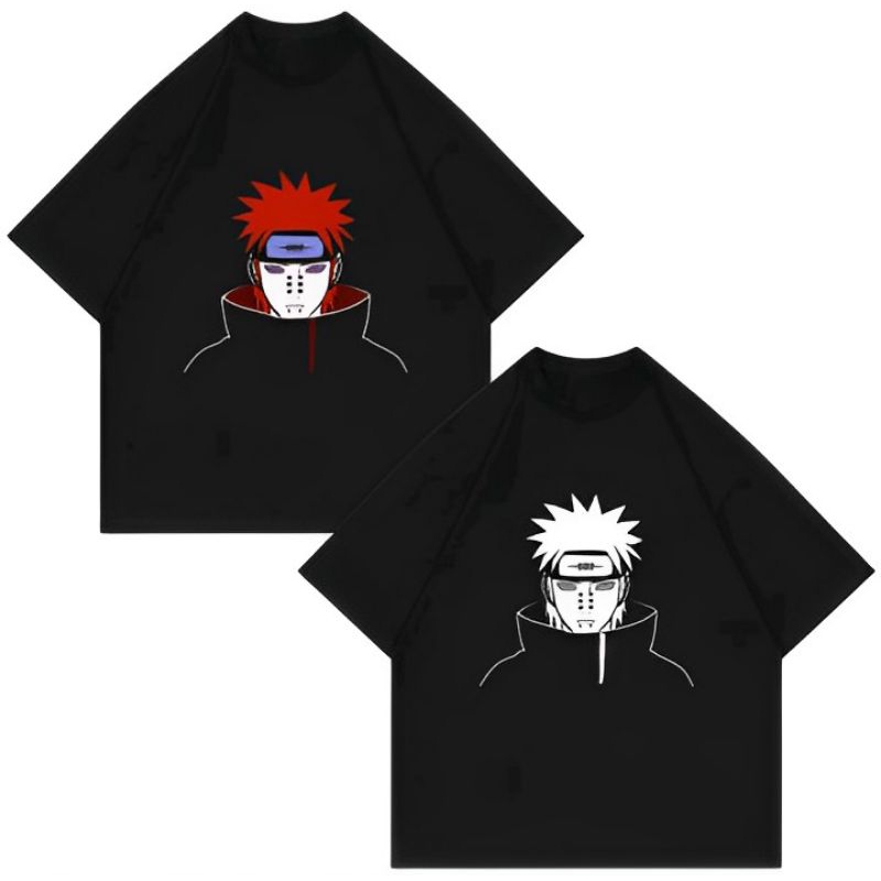 Kaos T-shirt distro/kaos pain yahiko Akatsuki/kaos pain/kaos distro oversize/kaos pain yahiko/distro