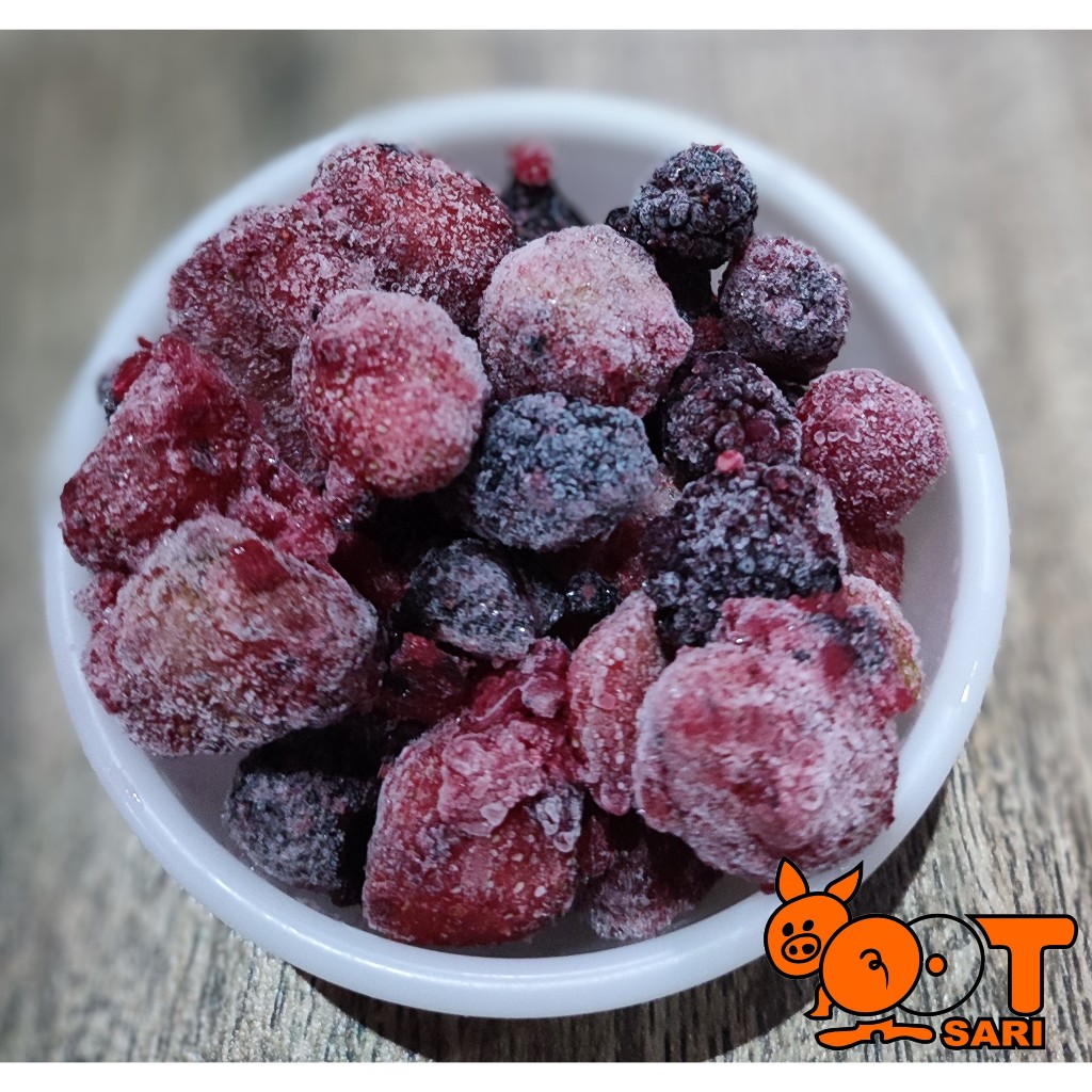 

Mixberry Beku / Mixberries Frozen (Strawberry, Raspberry, Murbei) - Buah Beku - Fruit Frozen