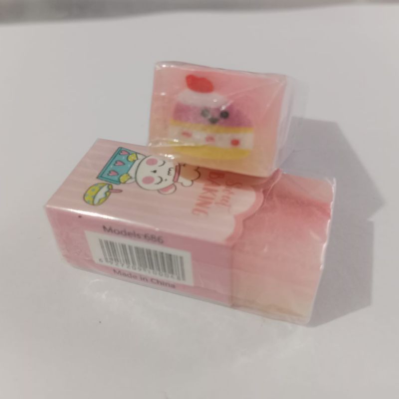 

penghapus set motif kue | penghapus kue cake bakery | satu set penghapus karakter