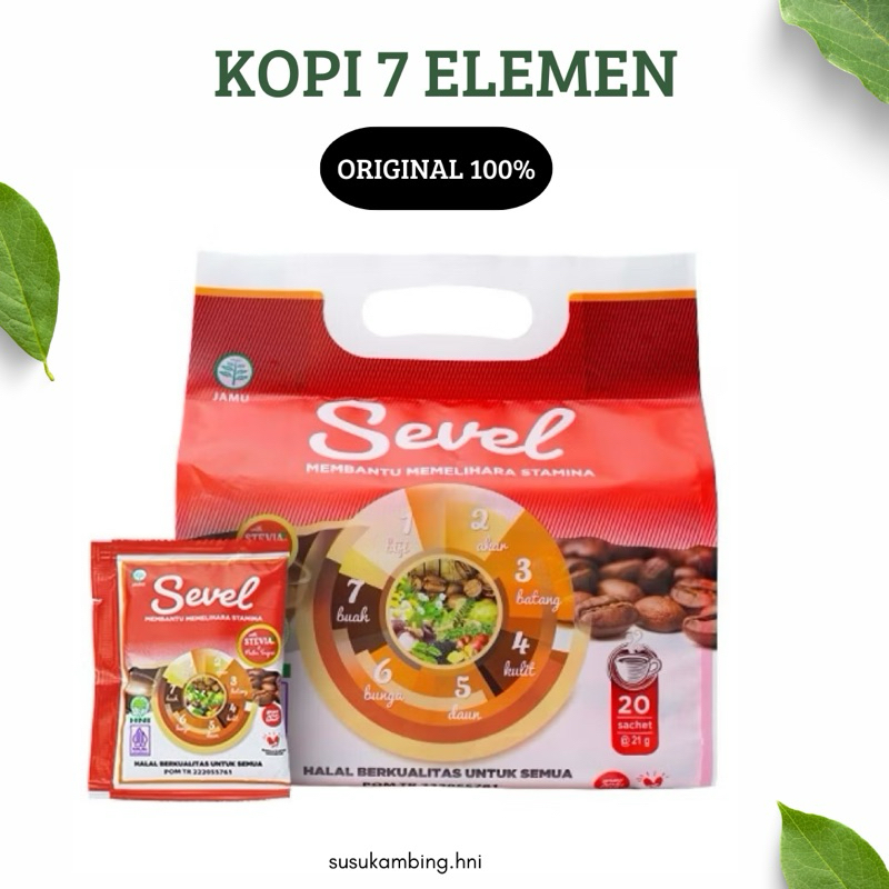 

Kopi 7 Elemen Hni Hpai Sevel Isi 20 Sachet Original