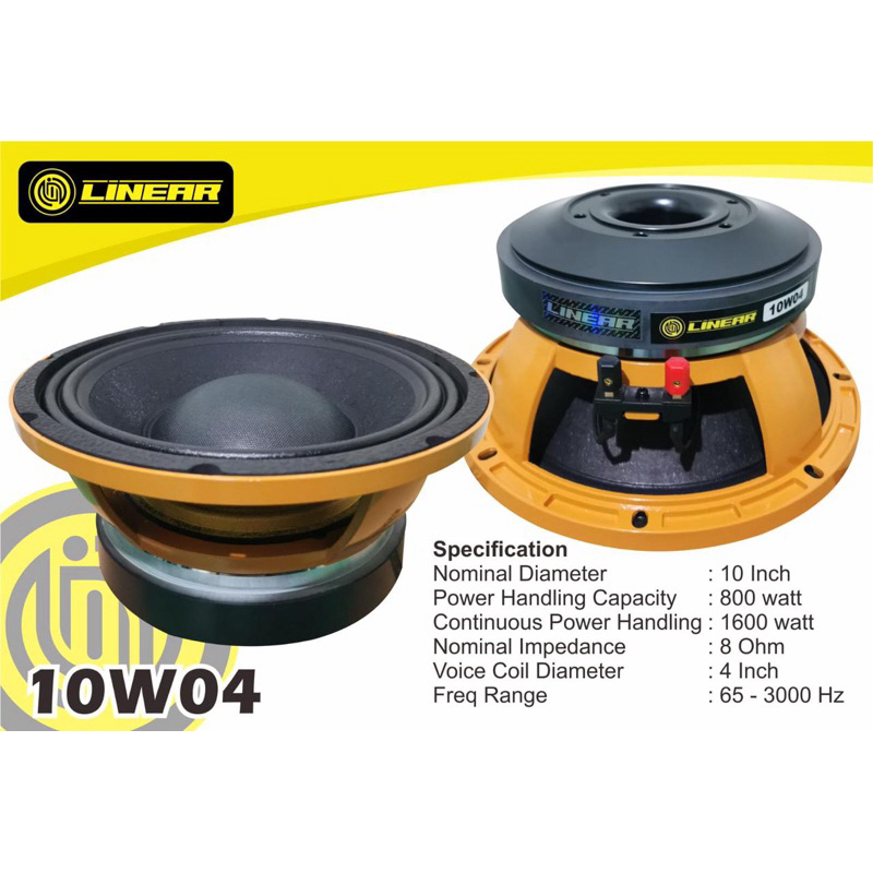 Speaker linear linier 10w04 original speaker balap