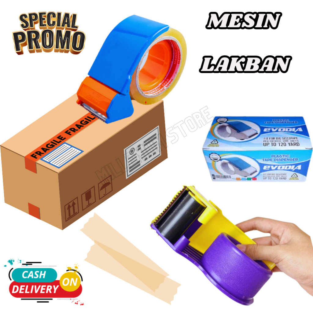 

Tape Dispenser Alat Potong Lakban Tape Cutter 2inc Lakban Mudah Digunakan / Tape Cutter Dispenser Lakban 2 Inch / Mesin Potong Lakban / Cod